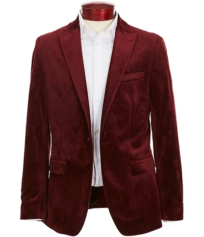 Perry Ellis Slim Fit Velvet Blazer