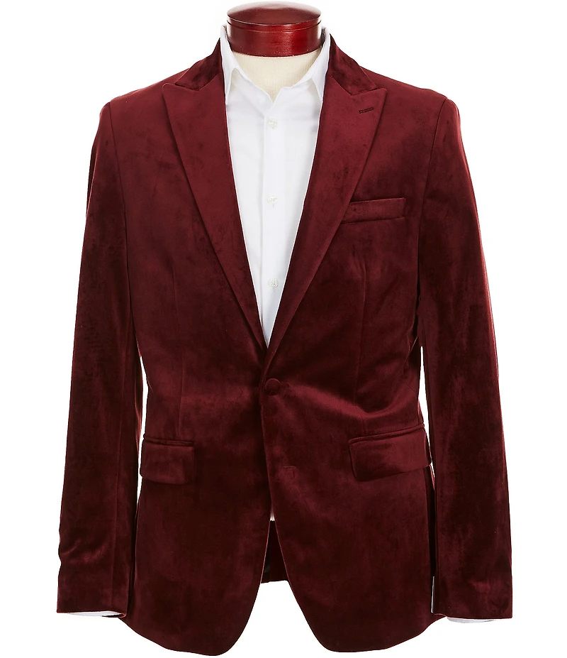 Perry Ellis Slim Fit Velvet Blazer