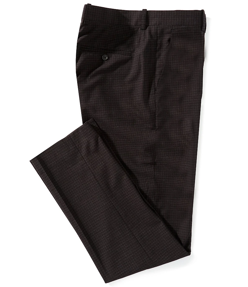 Perry Ellis Slim Fit Windowpane Suit Separates Dress Pants