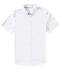 Perry Ellis Small Geo Print Short Sleeve Woven Shirt