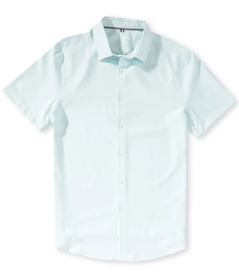 Perry Ellis Solid Twill Short Sleeve Woven Shirt