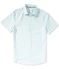Perry Ellis Solid Twill Short Sleeve Woven Shirt