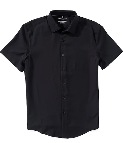 Perry Ellis Solid Twill Short Sleeve Woven Shirt