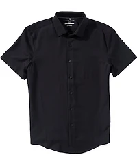 Perry Ellis Solid Twill Short Sleeve Woven Shirt