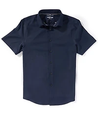 Perry Ellis Solid Twill Short Sleeve Woven Shirt