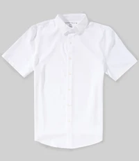 Perry Ellis Solid Twill Short Sleeve Woven Shirt