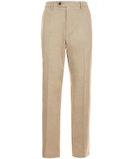 Perry Ellis Tailored Fit Flat Front Crosshatch Textured Twill Pants