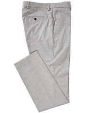 Perry Ellis Tailored Fit Flat Front Crosshatch Textured Twill Pants