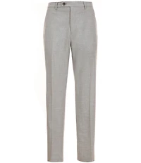 Perry Ellis Tailored Fit Flat Front Crosshatch Textured Twill Pants