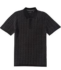 Perry Ellis Textured Short Sleeve Polo Shirt