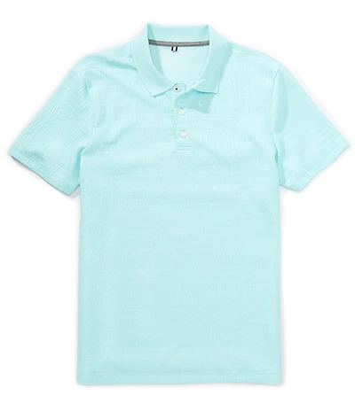 Perry Ellis Textured Short Sleeve Polo Shirt