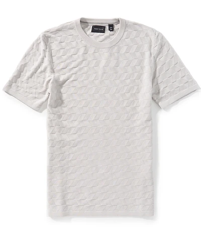 Perry Ellis Textured Short Sleeve Sweater Shirt