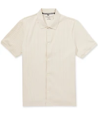 Perry Ellis Textured Short Sleeve Woven Shirt
