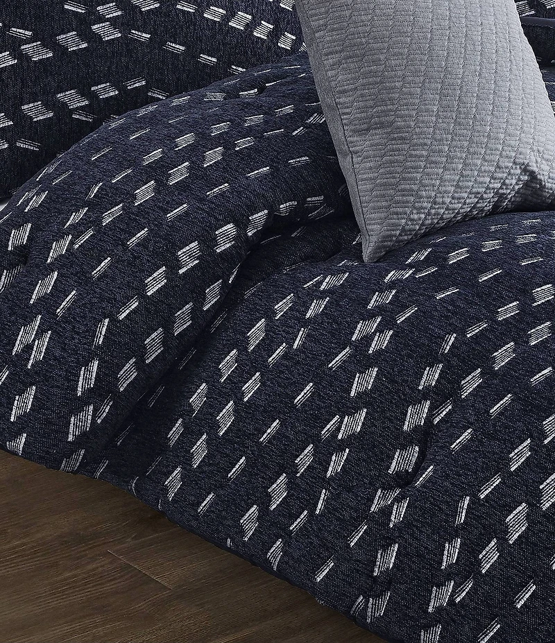 Perry Ellis Venice Subtle Stitched Texture Decorative Square Pillow