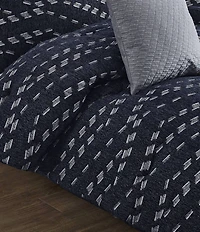 Perry Ellis Venice Subtle Stitched Texture Decorative Square Pillow