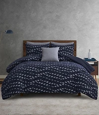 Perry Ellis Venice Subtle Stitched Texture Decorative Square Pillow