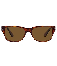 Persol Men's PO3288S Havana 55mm Square Polarized Sunglasses