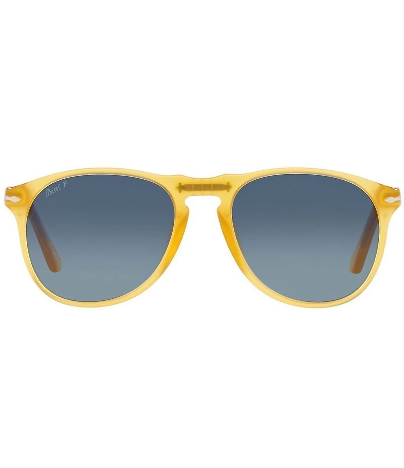 Persol Men's PO9649S 52mm Aviator Polarized Sunglasses