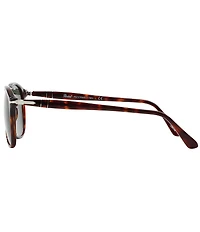 Persol Men's PO9649S Havana 52mm Aviator Sunglasses