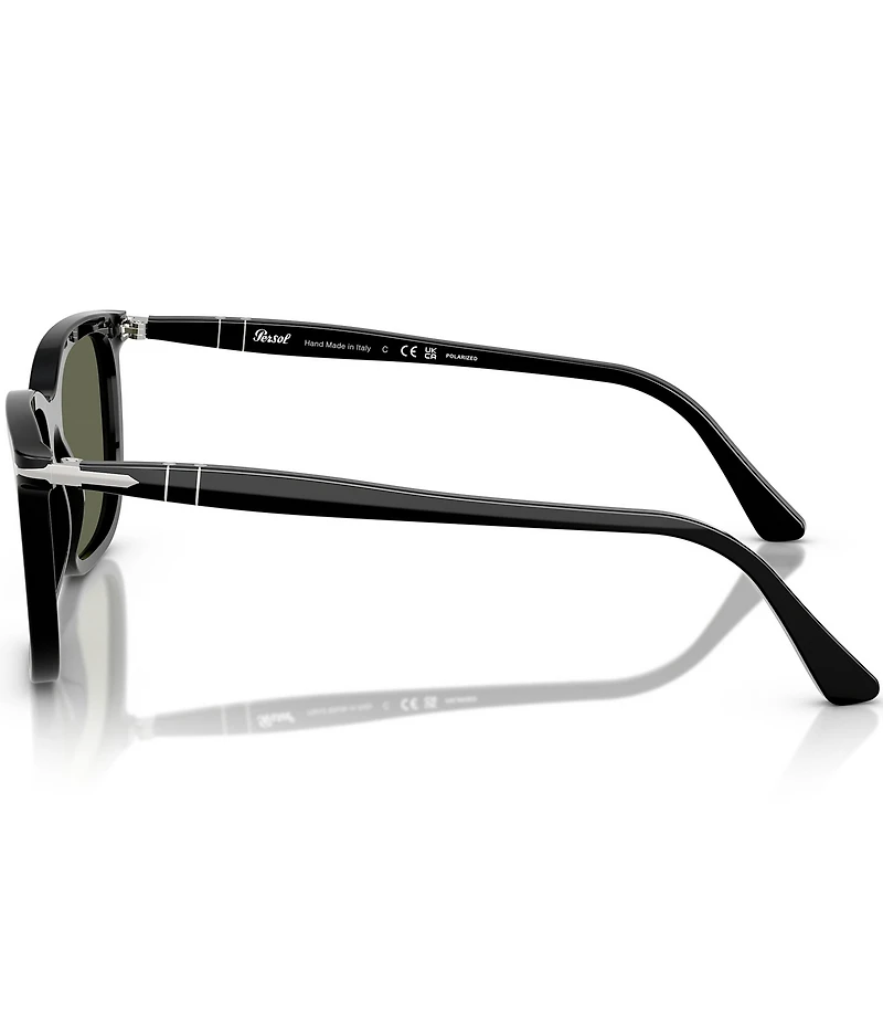 Persol Men's Renzo 56mm Rectangle Polarized Sunglasses