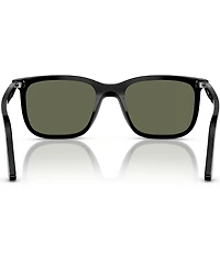 Persol Men's Renzo 56mm Rectangle Polarized Sunglasses
