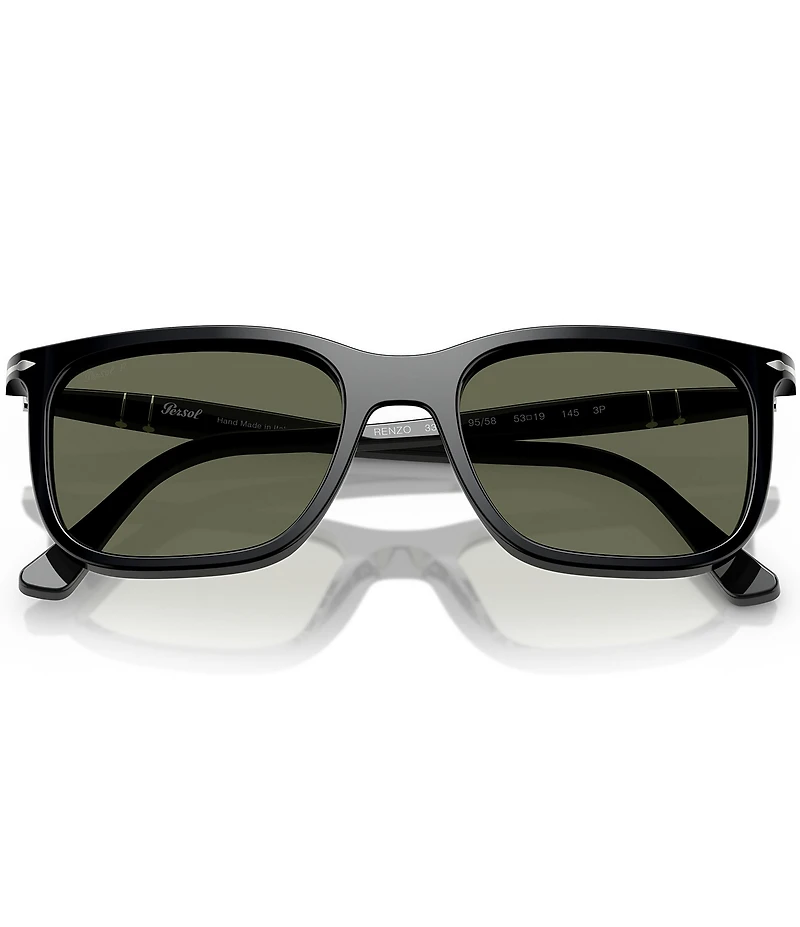 Persol Men's Renzo 56mm Rectangle Polarized Sunglasses