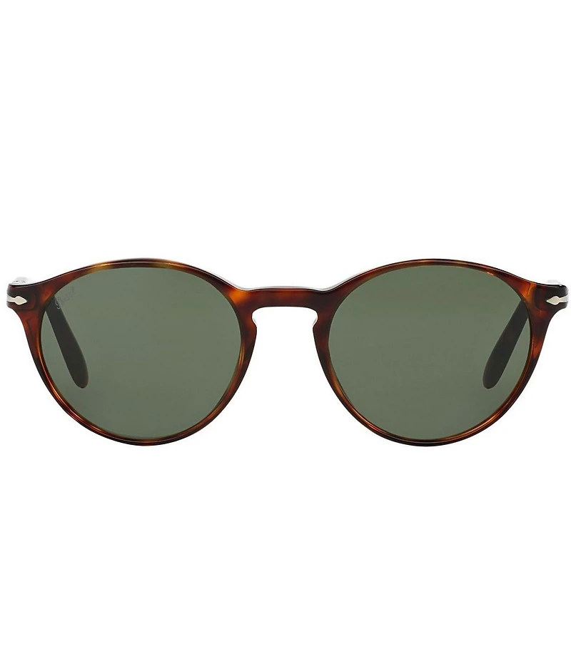 Persol Unisex PO3092SM 50mm Havana Round Sunglasses