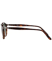 Persol Unisex PO3092SM 50mm Havana Round Sunglasses