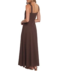 Petal & Pup Alandra Square Neck Sleeveless A-Line Maxi Dress