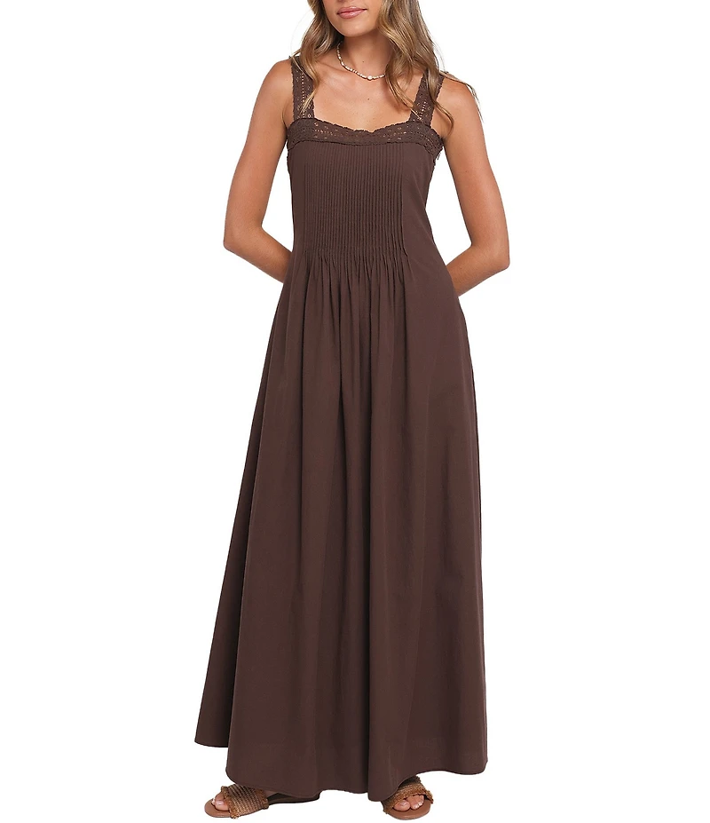 Petal & Pup Alandra Square Neck Sleeveless A-Line Maxi Dress