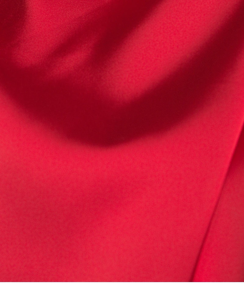 Petal & Pup Anabelle Satin Asymmetric Halter Neck Lace Sleeveless Shift Midi Dress