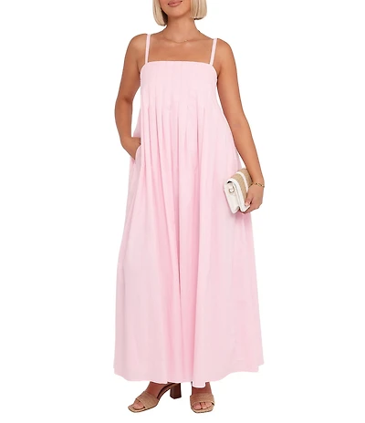 Petal & Pup Conrfu Square Neck Sleeveless Maxi Dress