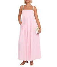 Petal & Pup Conrfu Square Neck Sleeveless Maxi Dress