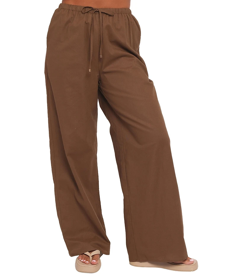 Petal & Pup Ember Cotton High-Rise Drawstring Waist Coordinating Pant