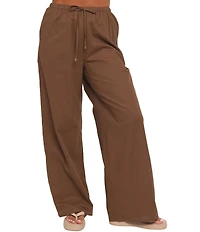 Petal & Pup Ember Cotton High-Rise Drawstring Waist Coordinating Pant