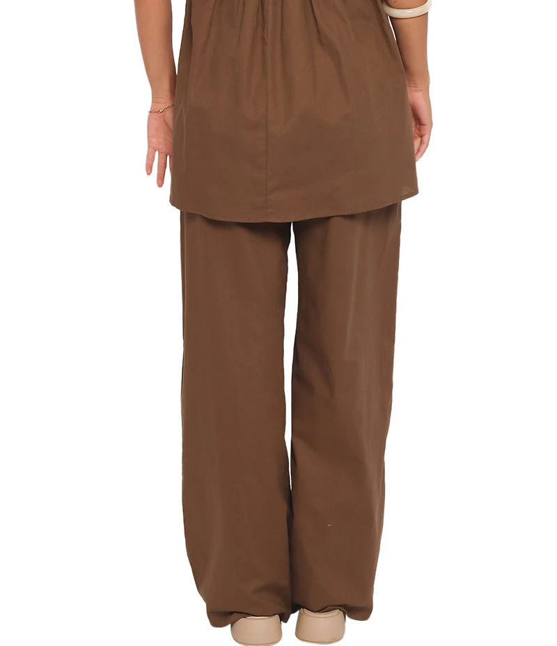 Petal & Pup Ember Cotton High-Rise Drawstring Waist Coordinating Pant