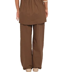 Petal & Pup Ember Cotton High-Rise Drawstring Waist Coordinating Pant
