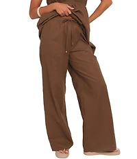 Petal & Pup Ember Cotton High-Rise Drawstring Waist Coordinating Pant