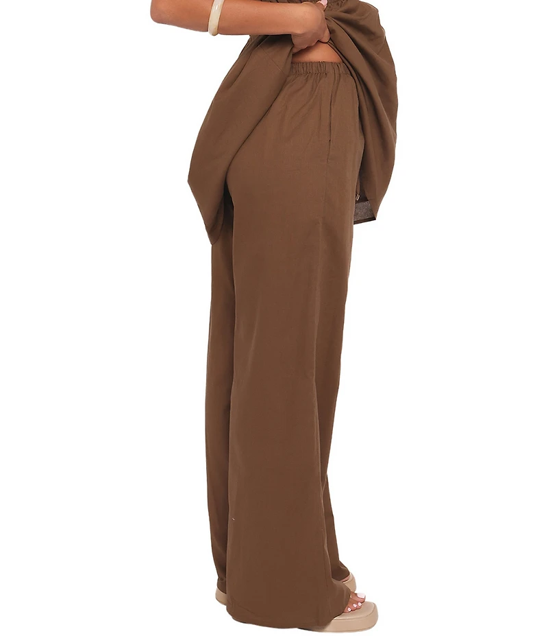 Petal & Pup Ember Cotton High-Rise Drawstring Waist Coordinating Pant
