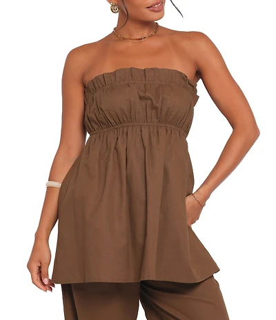 Petal & Pup Ember Strapless Coordinating Tunic Top