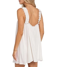 Petal & Pup Hyacinth Square Neck Sleeveless Mini Shift Dress