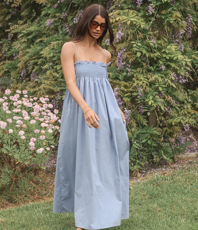 Petal & Pup Josie Square Neck Sleeveless Maxi Dress