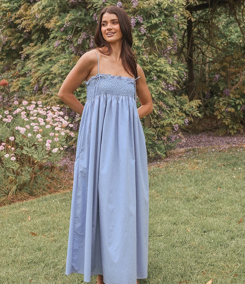 Petal & Pup Josie Square Neck Sleeveless Maxi Dress
