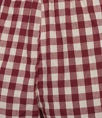Petal & Pup Lawson Gingham High Rise Wide Leg Side Stripe Track Pant