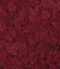 Petal & Pup Lorde Velvet Floral Lace Square Neck Sleeveless Midi Dress