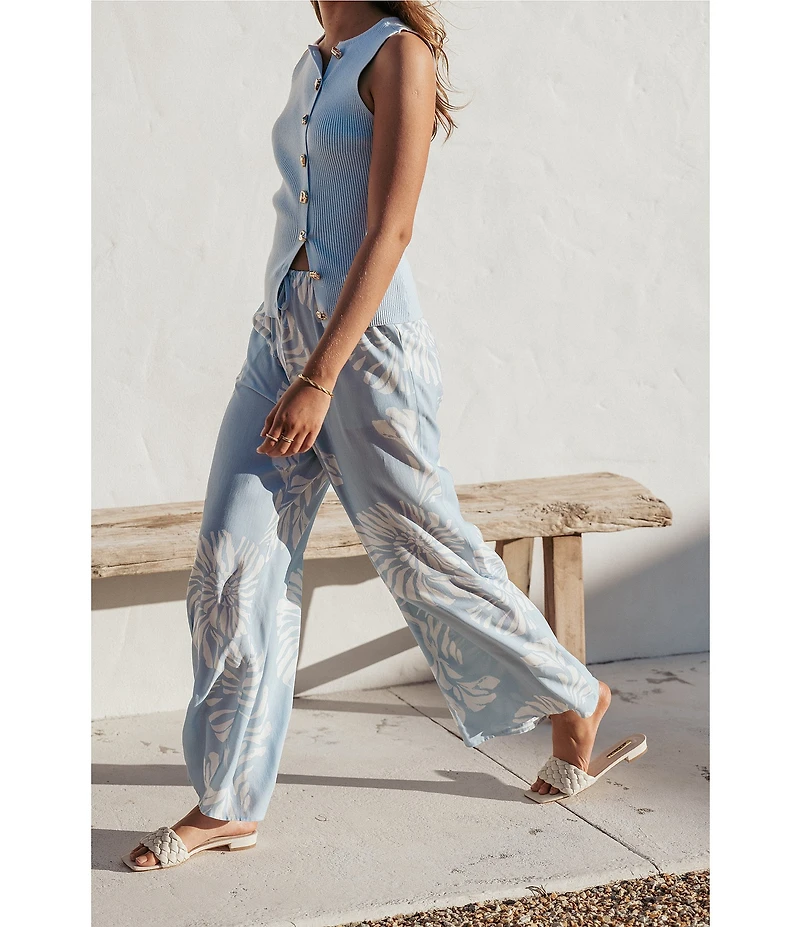 Petal & Pup Sui Shell Print High-Rise Pants