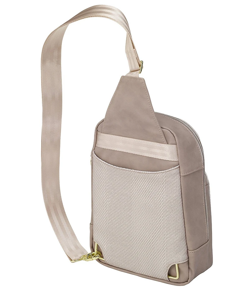 Petunia Pickle Bottom Criss-Cross Sling - Grey Matte Cable Stitch