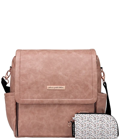 Petunia Pickle Bottom Matte Leatherette Boxy Backpack Diaper Bag