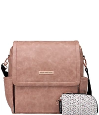 Petunia Pickle Bottom Matte Leatherette Boxy Backpack Diaper Bag