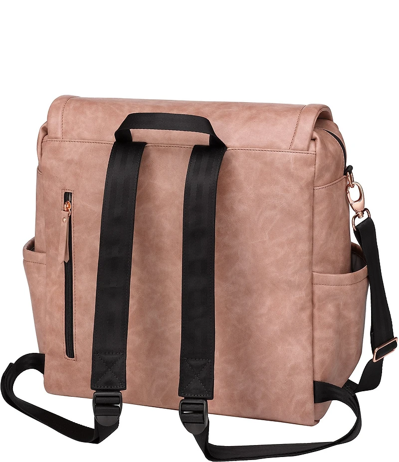 Petunia Pickle Bottom Matte Leatherette Boxy Backpack Diaper Bag